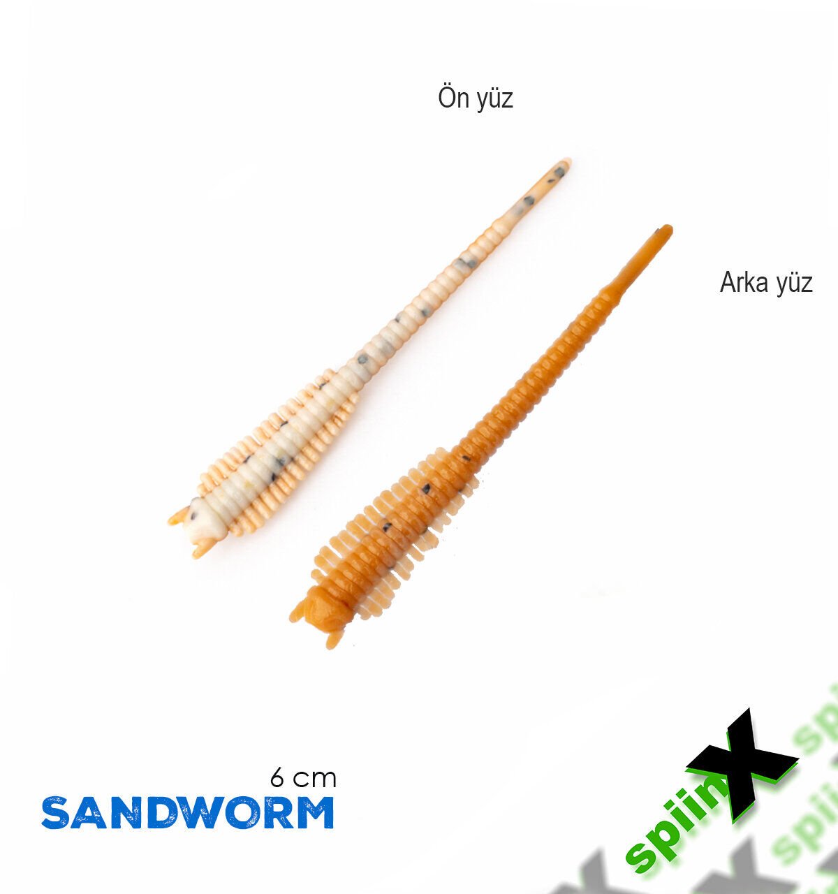 SPIINX SANDWORM SİLİKON 6CM 18P MILKY TAN