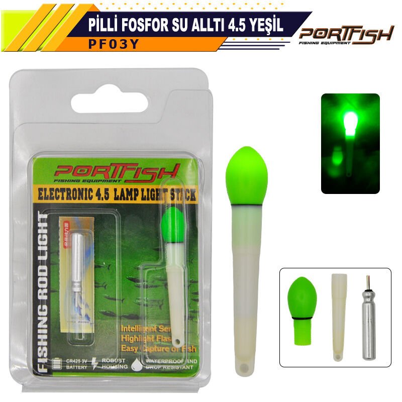 Portfish Pilli Fosfor Su Altı 4,5 Yeşil