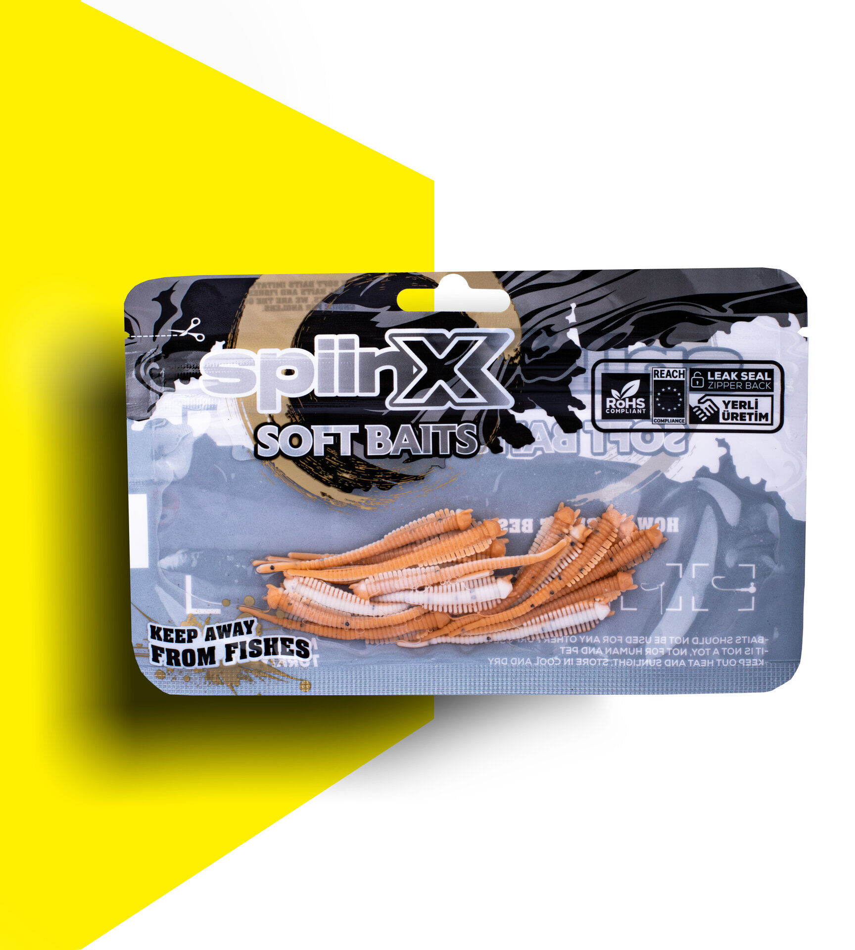 SPIINX SANDWORM SİLİKON 6CM 18P MILKY TAN