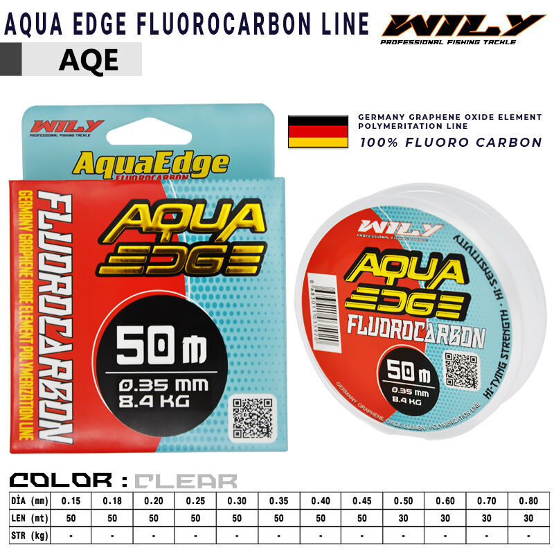 Wily Aqua Edge  Fluoro Carbon Line