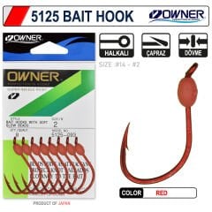 Owner 5125 Walleye Bait Hook Red İğne