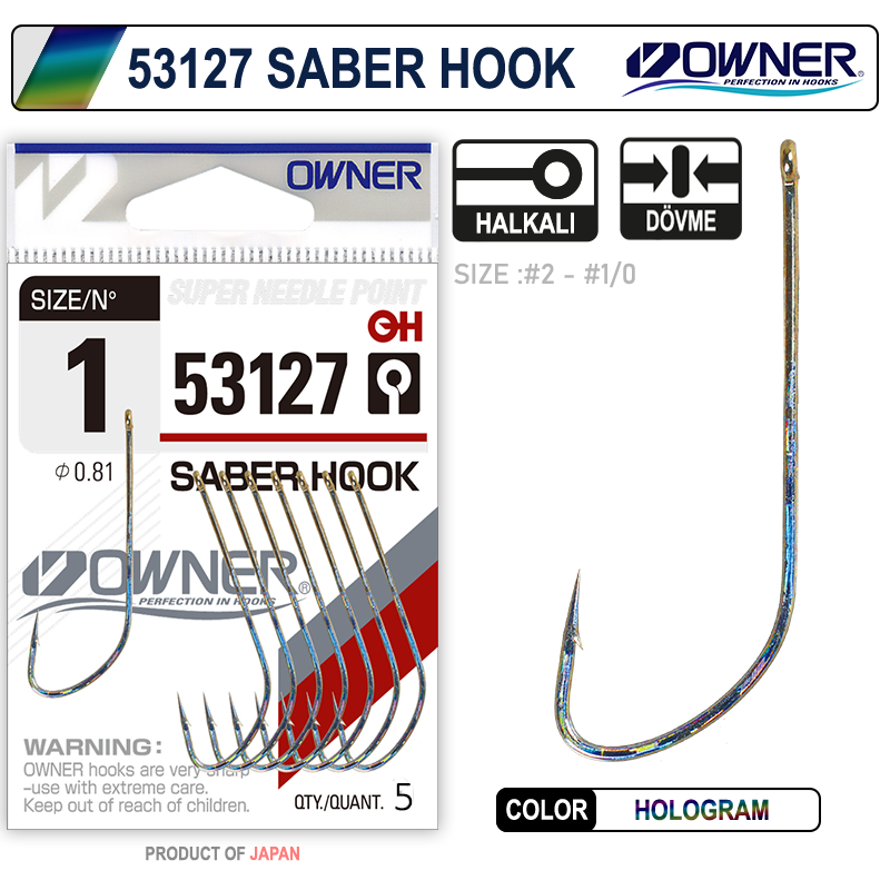Owner 53127 Saber Hook Hg İğne